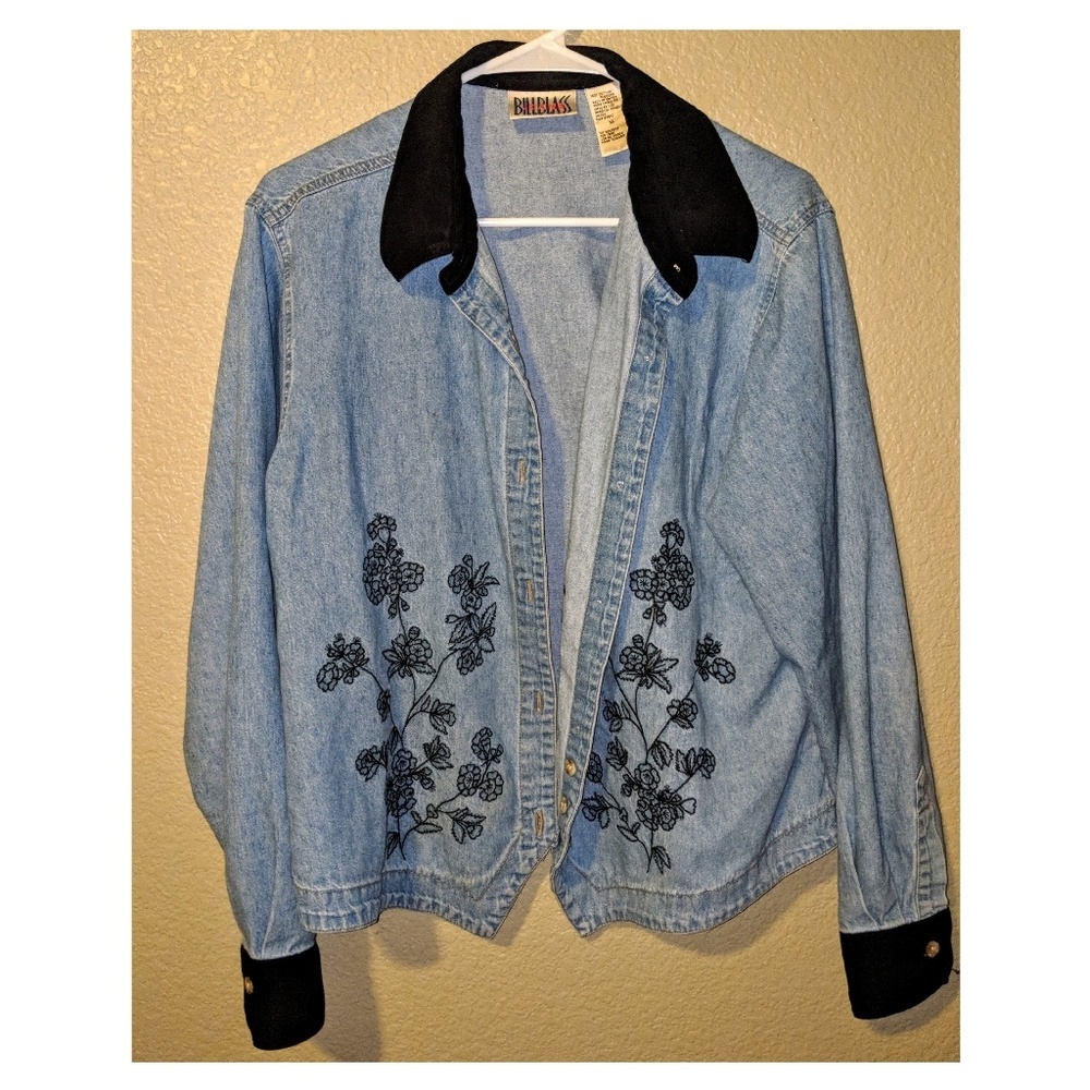 90s Vintage Bill Blass Jean Jacket